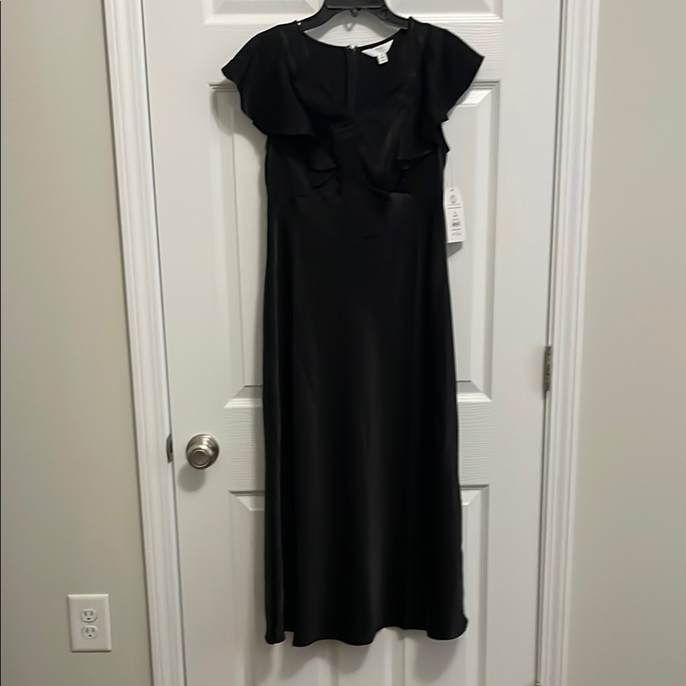 Time and Tru Satin Midi Dress